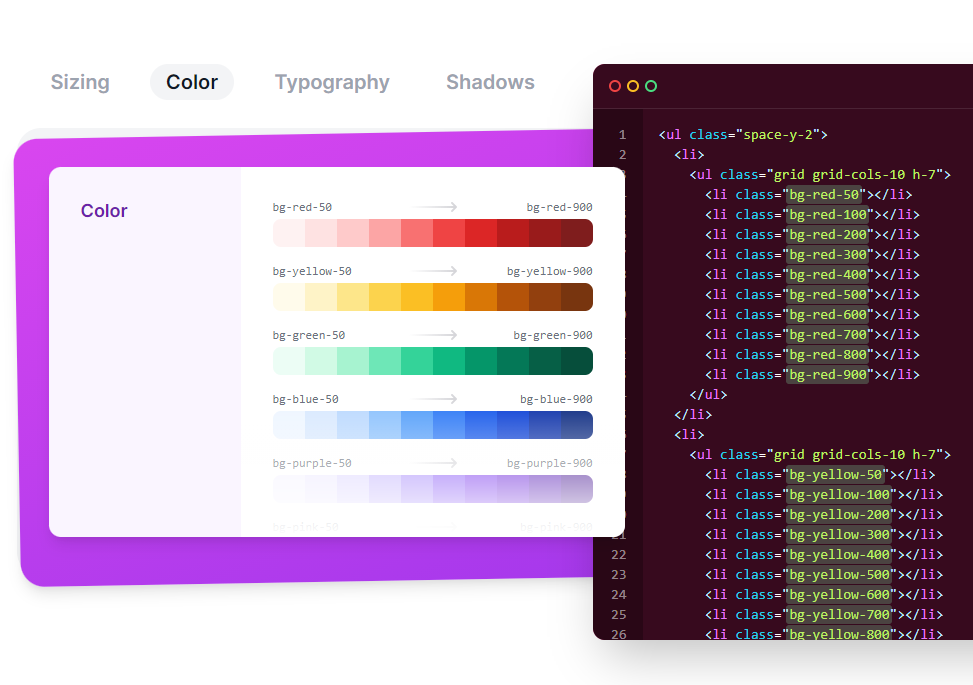Colors in Tailwind CSS