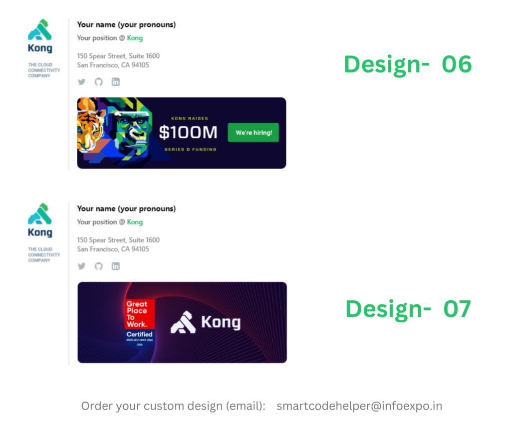 email signature design order - hire designer for creating email signatures