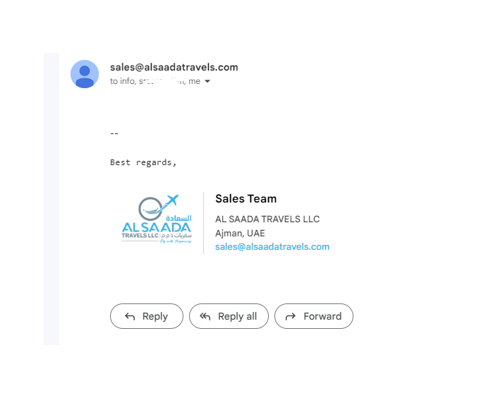 Email Signature Demo Example